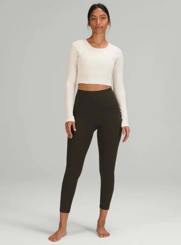 Lululemon Ebb to Street Long Sleeve White Opal 8 - Image 6