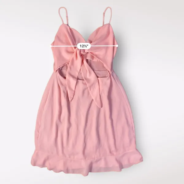 Lucy in the Sky Cutout‎ Chiffon Dress in Coral Pink Size M Party Flirty Ruffle - Image 5