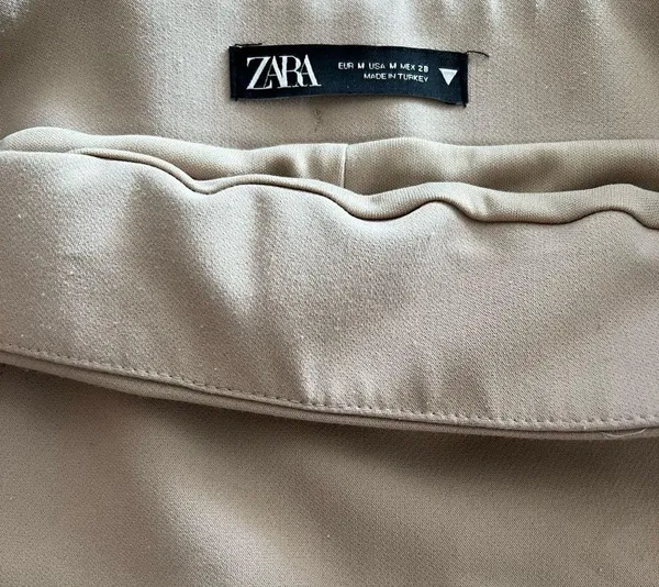 ZARA Tan Skirt size Medium. Only worn once - great condition! - Image 3