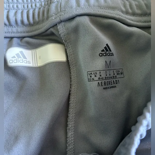 Adidas Men's Light Gray Joggers - Image 4