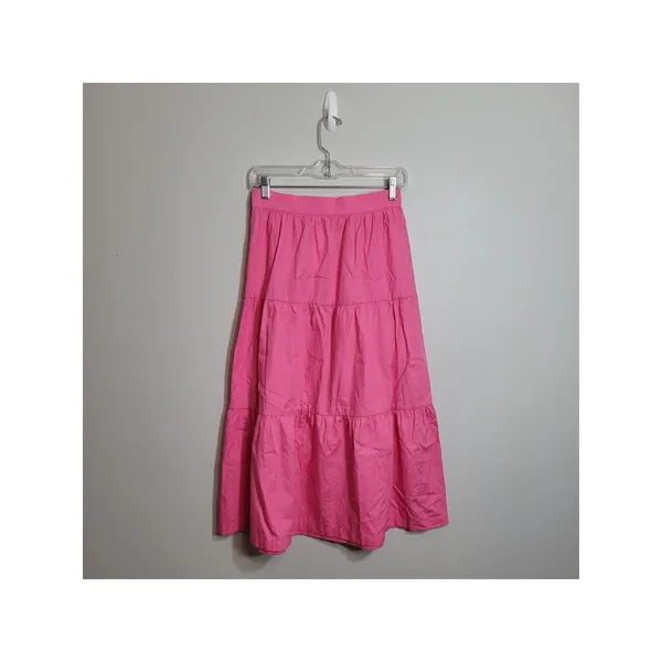 Anthropologie O.P.T Pink Tiered Maxi Skirt Nwt Xs Boho Spring/Summer - Image 2