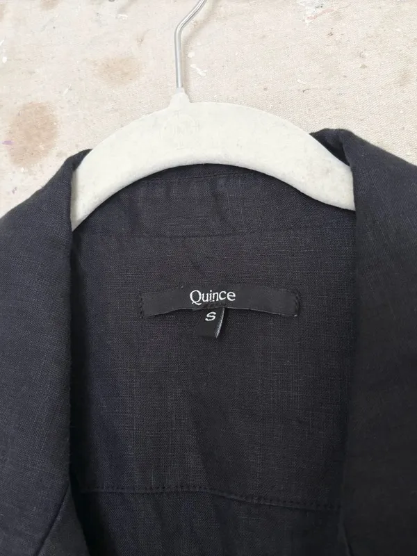 Quince 100% European Linen Button Front Dress - Image 3