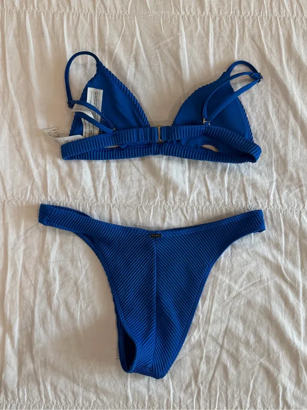 Hollister Cobalt Blue Padded Bikini Set - Image 2