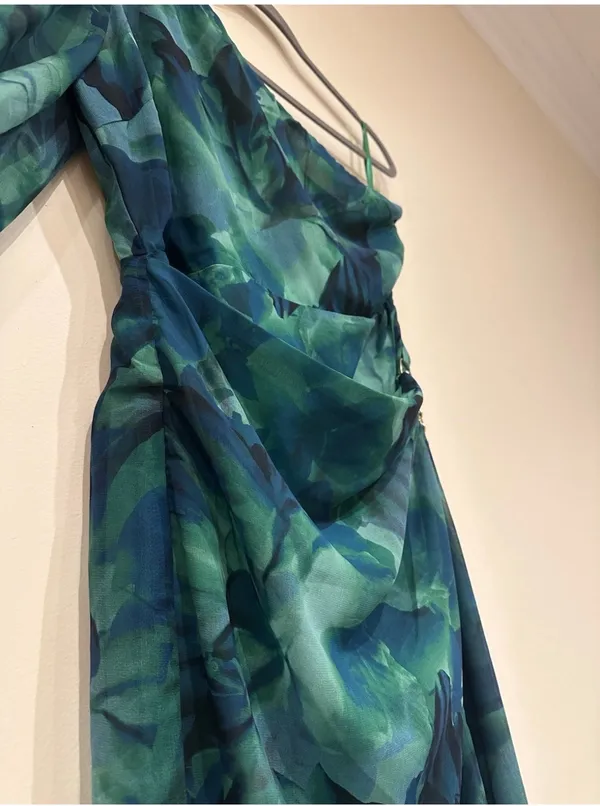 Runaway The Label Calista Green Midi Dress Size 12 NWT - Image 10