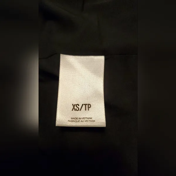 Express Velvet Longline Blazer Black Soft Velvet Open Front Jacket Women XS/TP - Image 10