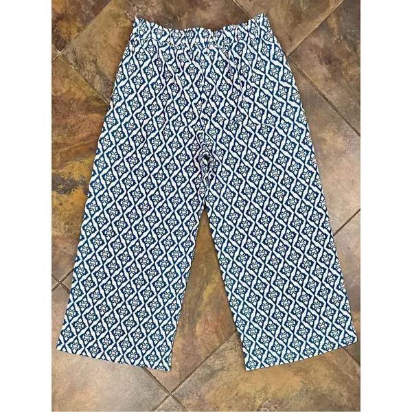 New! NWT Fashion Pull-on Print Wide Leg Pants XL - Image 9