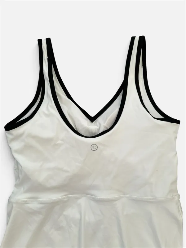 GILLY HICKS by HOLLISTER Energize Active Scoop Tennis Athletic Dress White Sz. M - Image 5