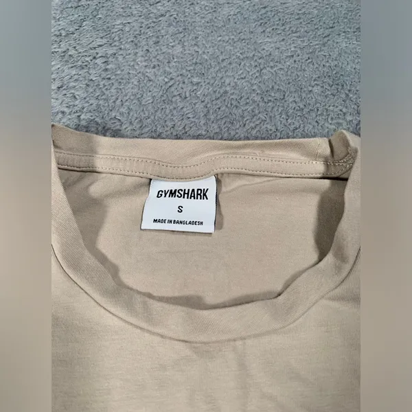 Gymshark Tan Crop Top small tee - Image 3
