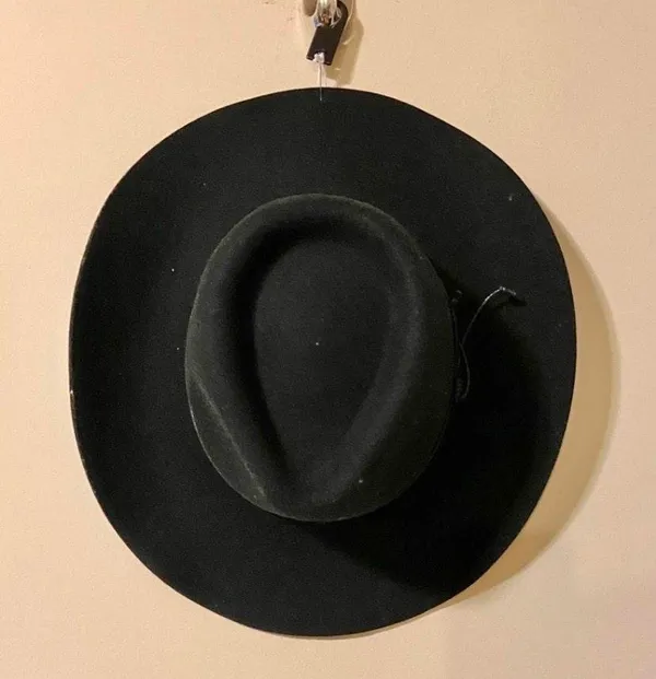 H&M Black Wool Fedora Hat - Image 3