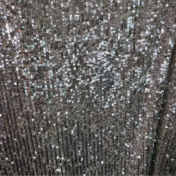 Xscape (with flaws)Size 10 Beige/Tan Underlay Silver Sequin 1 Arm Party … - Image 6