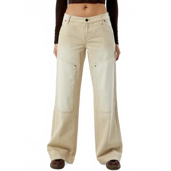 Pacsun Beige Low Rise Baggy Carpenter Jeans NWT Size 26 - Image 2
