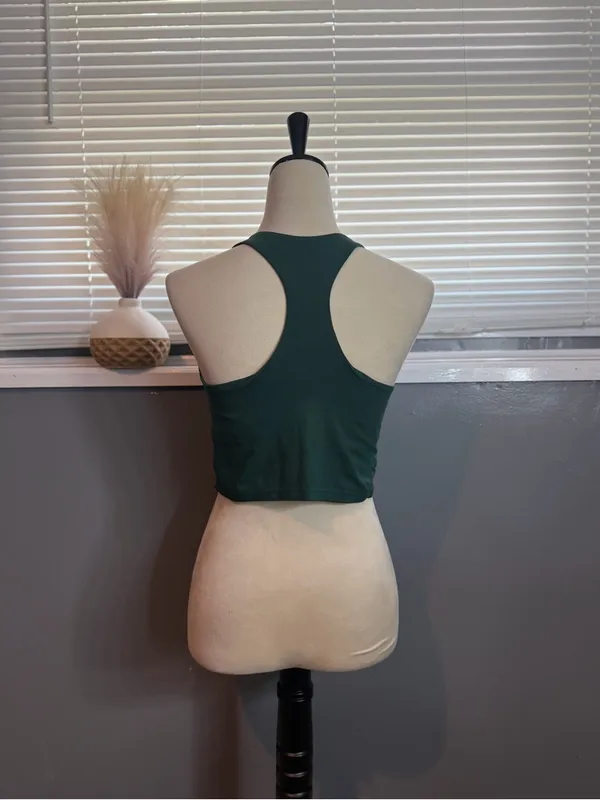 aerie OFFLINE Minimal Support Bralette in Forest Green - Image 5