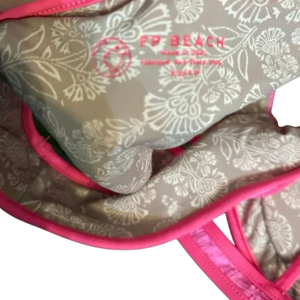 Free People Beach Pink Bikini Bottom - Image 3