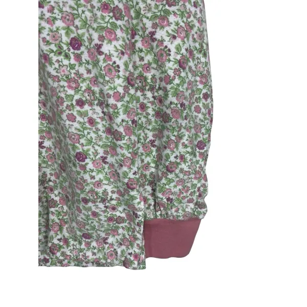 Vermont Country Store Floral Pajamas XS Pink Cotton Jogger Lounge Set Cottage - Image 5