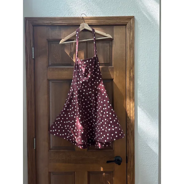 MAEVE Square Neck Fit and Flare Mini Dress in Brown Size Medium - Image 5