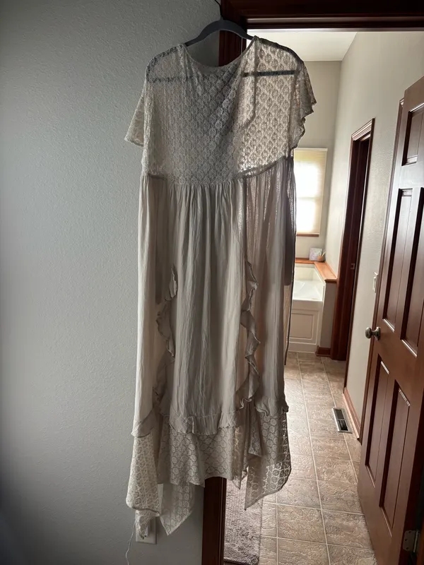 Free People Bring The Romance Midi Dress in Harbor Fog - Image 5