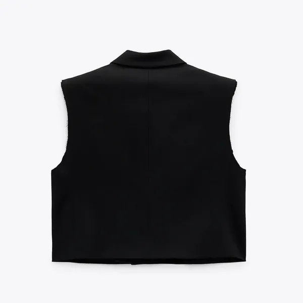 ZARA blazer vest cropped double breasted jacket - Image 7