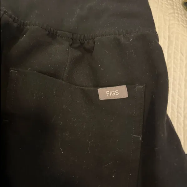 Figs Black Elastic Waist Joggers - Image 4