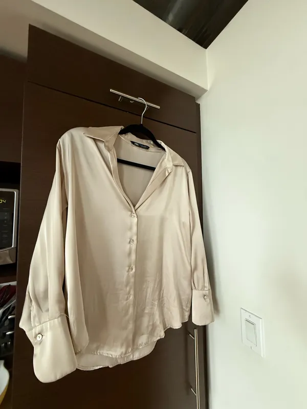 ZARA Satin Effect Shirt - Image 3