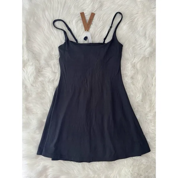 Skims Smooth Lounge Skimpy Strap Mini Dress Graphite Size XS - Image 3