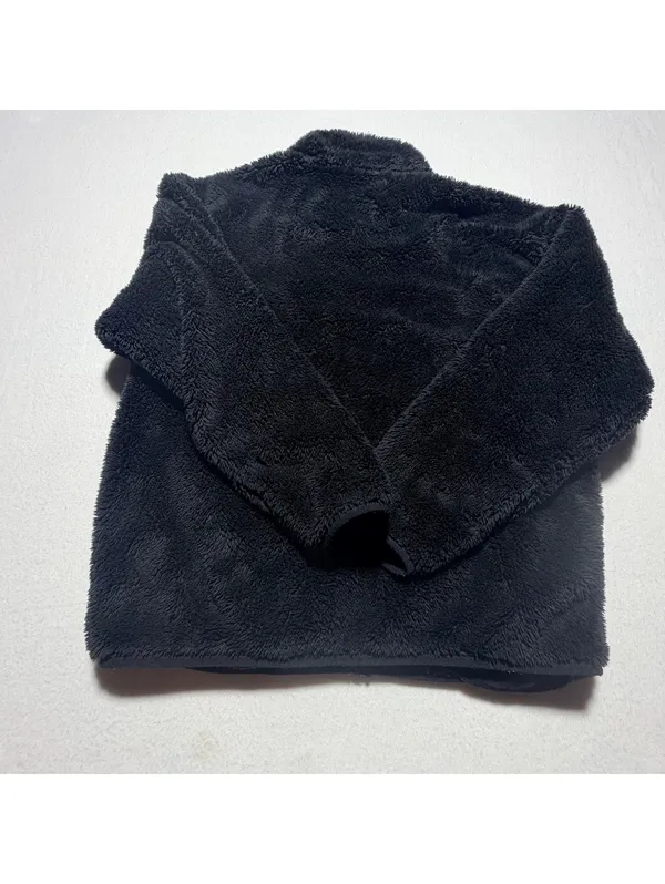 NK Victoria’s Secret Women’s Black Sherpa Fleece Full Zip Jacket Size M - Image 7