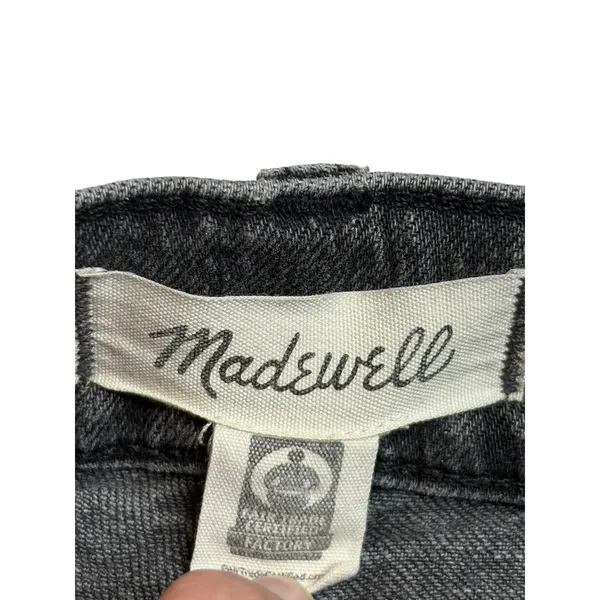 Madewell The Perfect‎ Vintage Jean Womens 25 Black High Rise Straight Leg Denim - Image 12