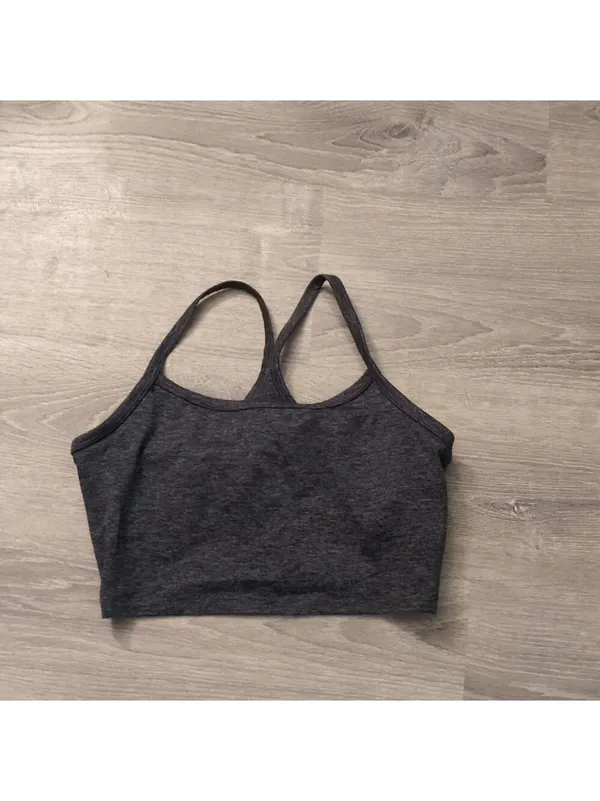 Aerie Offline Gray The Hugger Least Support Sports Bra Size XL - Image 2