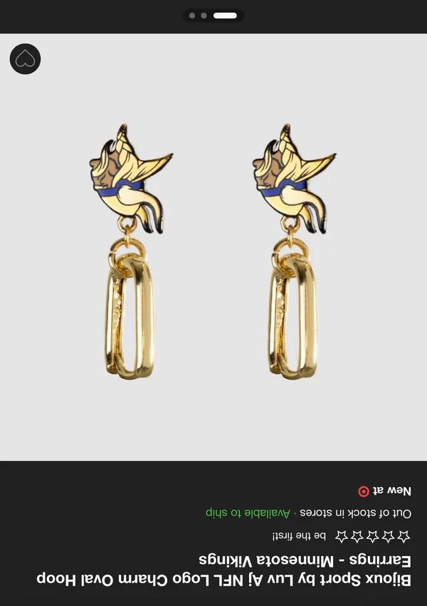 Minnesota Vikings NFL earrings - Image 3