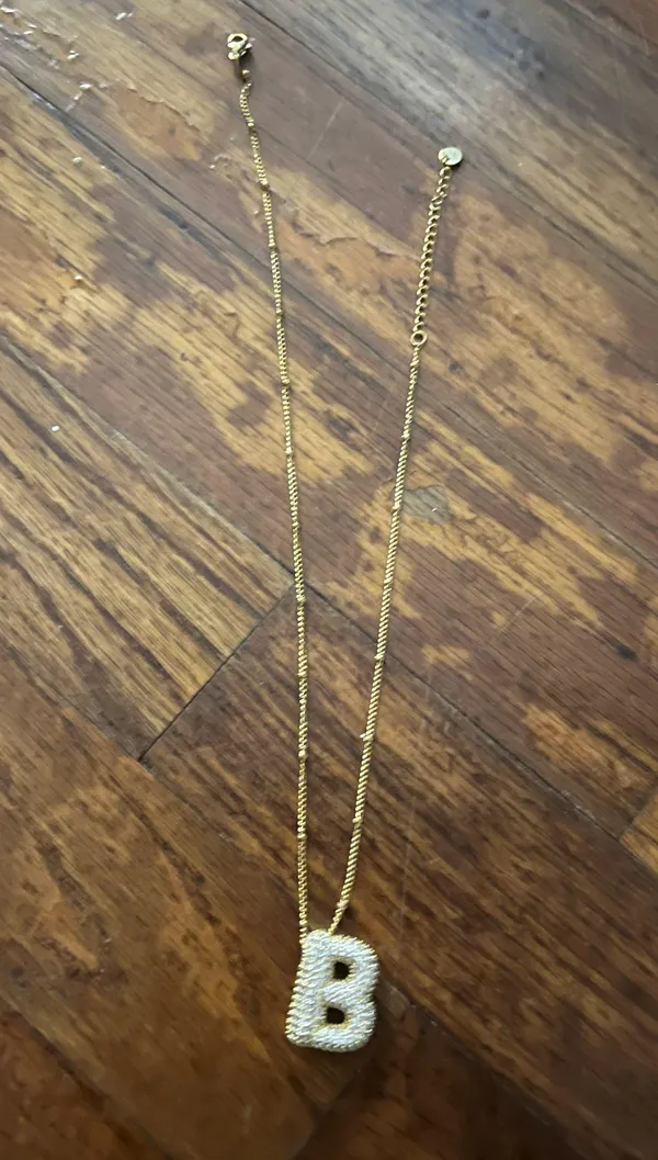 Amazon B Letter Necklace - Image 2