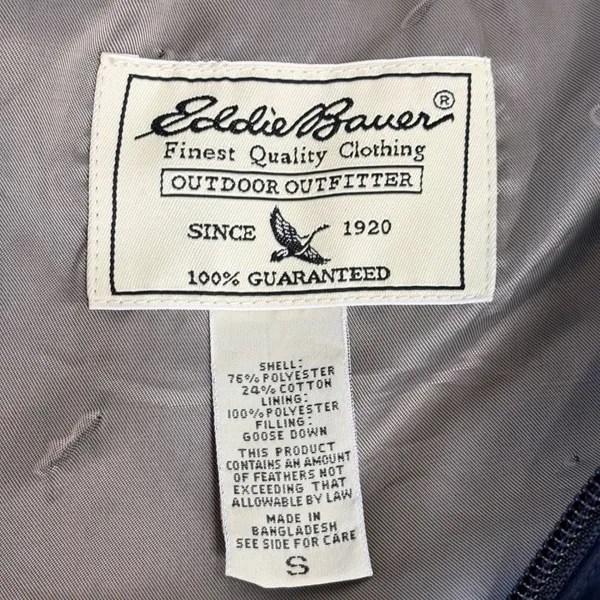 Eddie Bauer Black Down Puffer Vest Womens SM‎ Gorpcore Outdoor Ski Winter - Image 4