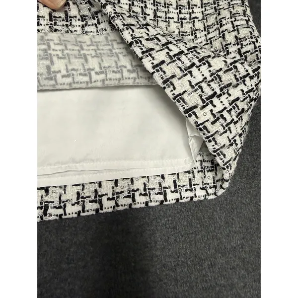 Loft Skirt Womens 10 Woven‎ Tweed Sequined Mini Holiday Occasions Dressy - Image 7