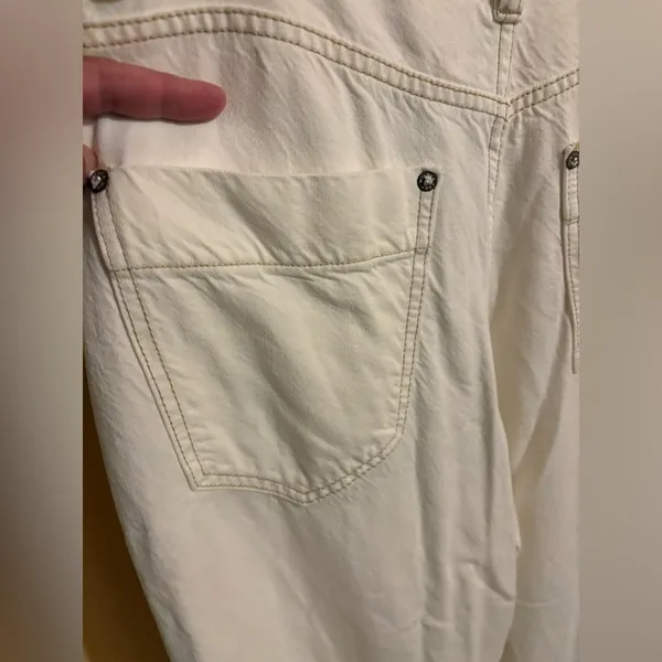 Free People Old West Slouchy Jeans in White - Image 9