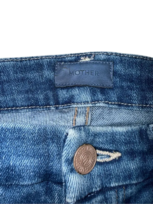 MOTHER Denim The High Waisted Double Looker Hover Jeans – First Mate – Size 26 - Image 5