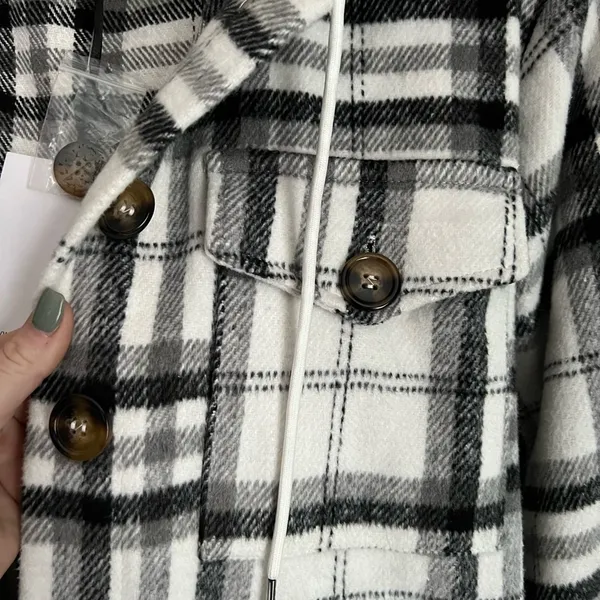 Hooded flannel jacket - Image 4