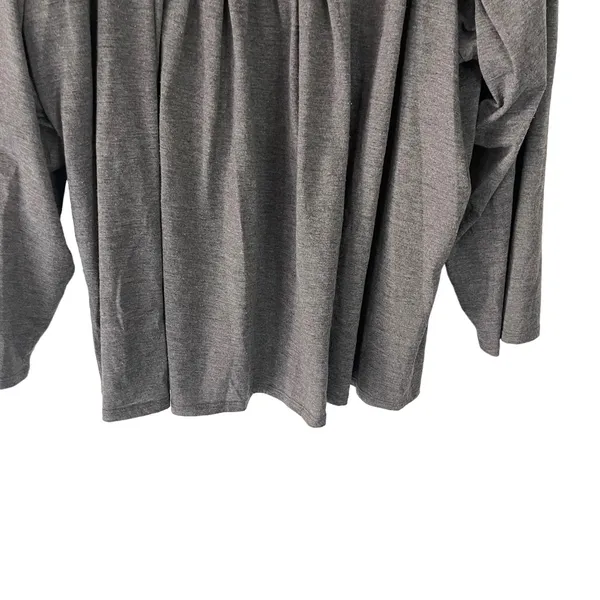 Earth Angels Women's Plus Size XXL Grey Babydoll Long Sleeve‎ Pajama Top - Image 3