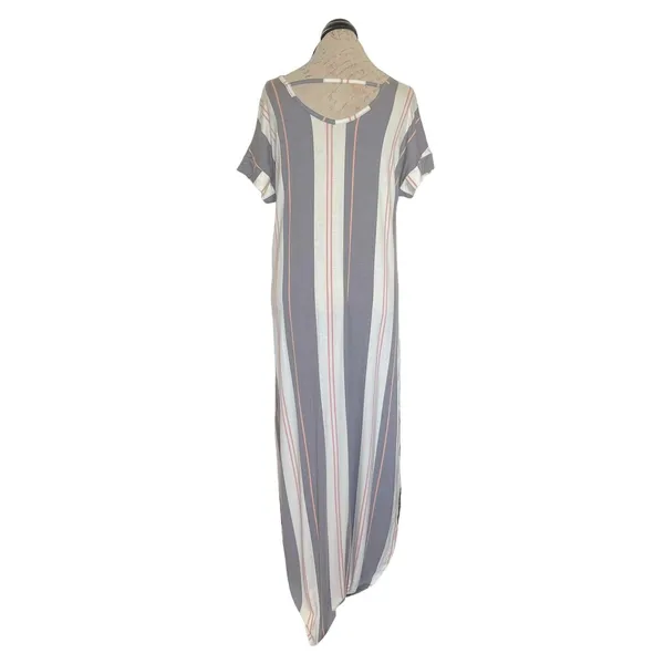 Lularoe Womens Dress Small Maxi Macy Striped Casual Modern Trendy Retro Spring - Image 4