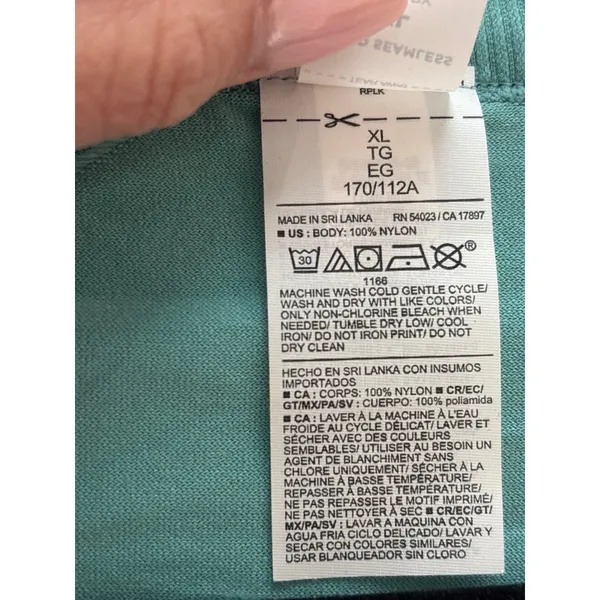 Old Navy Active Go-Dry Fluid Seamless T-Shirt Teal Women's XL‎ - Image 4