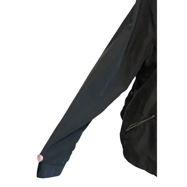 Calvin Klein Jeans Size XL Black Blazer Bolero Jacket Short Pockets Open Front - Image 2