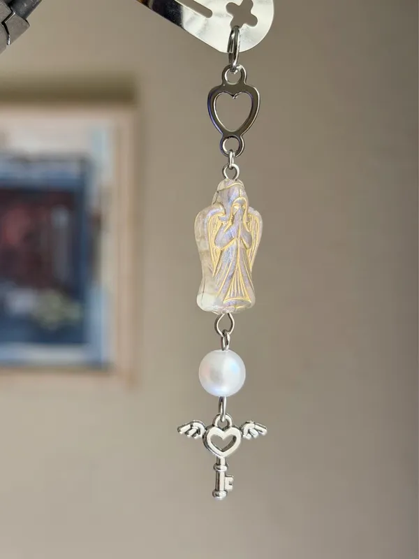 Handmade fairy angel dangle hair clip 👼💚🌙⭐️ - Image 5