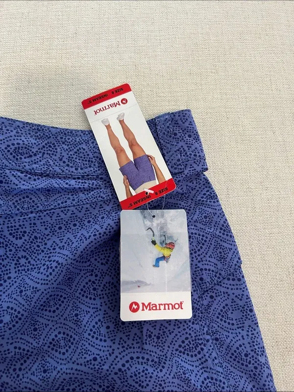 Marmot Ladies' Short Inseam 5”, Deep Dusk Spot, Size 8, NWT - Image 6