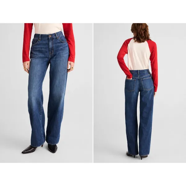 Madewell | Perfect Vintage Wide-Leg SoftDrape Jeans Moffat Wash | Sz 31 - Image 2