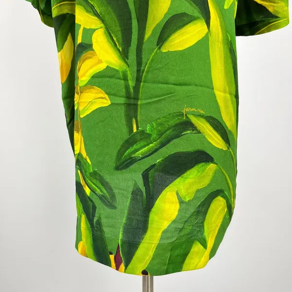 NWOT Farm Rio Unisex Green Banana Aquarela Shirt Size S - Image 8
