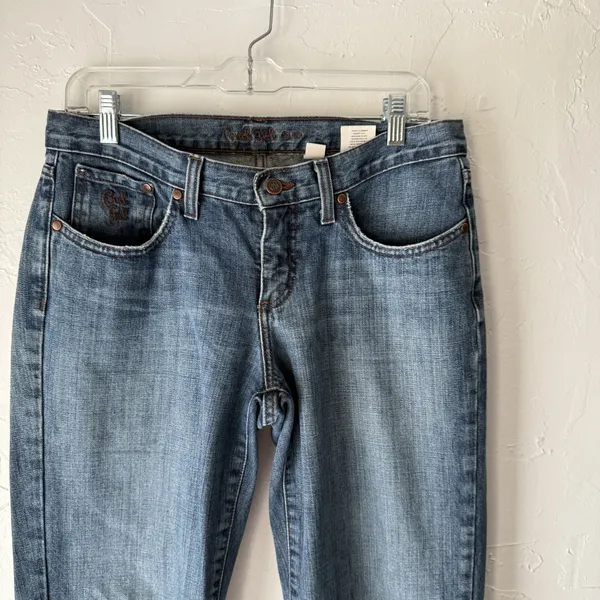 Cruel Girl Jeans Womens 9 Long Blue Bootcut Western Mid Rise‎ Denim Embroidered - Image 2
