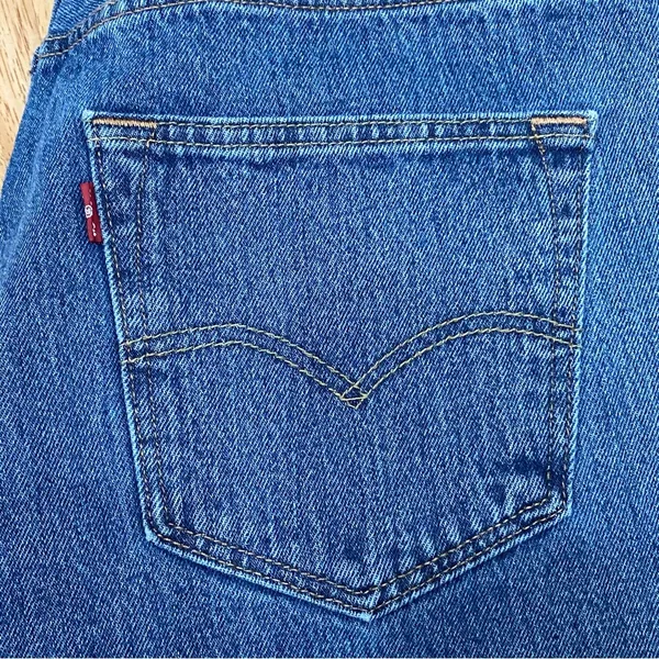 LEVI’S 501 Button Fly Denim Cut-off Shorts Size 34 - Image 8