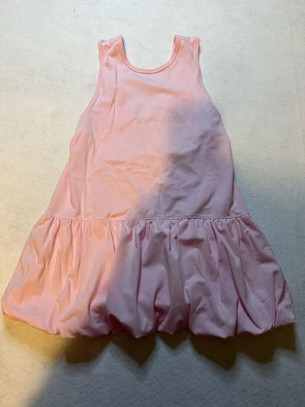 Bubble Hem Mini Dress in Pink - Image 2