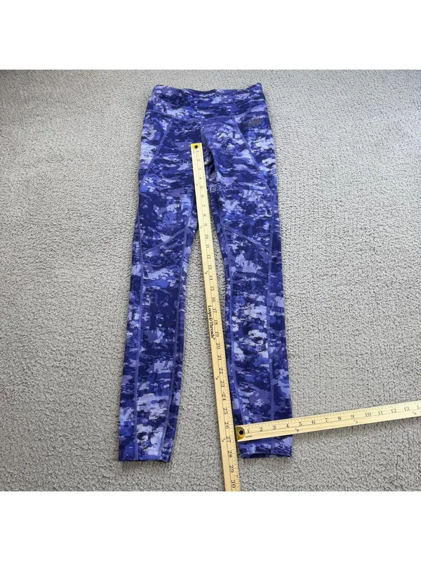 The North Face Purple Digital Camo Leggings Womens XS Pants High Rise Athletic - Image 4