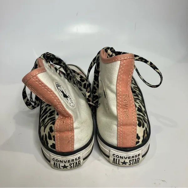 Converse all star‎ animal print color block hightop sneakers women’s size 5 - Image 3