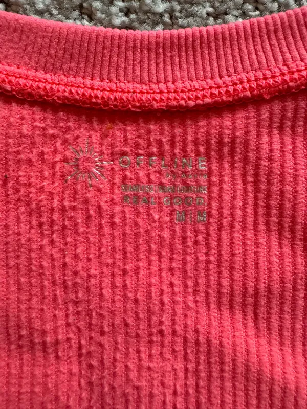 OFFLINE by Aerie Shirt Cropped Ribbed - Image 3