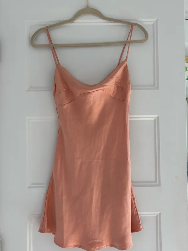 Princess Polly rosy pink silk dress - Image 2