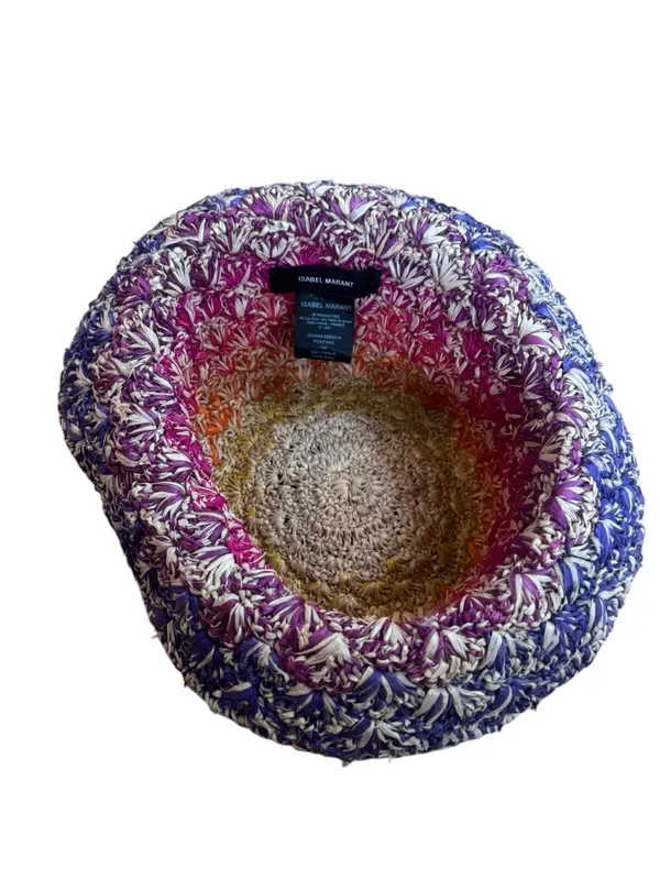 Isabel Marant Positano Crocheted Raffia Bucket Hat NWOT - Image 3